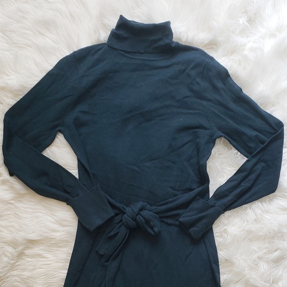 Eliza J Long Sleeve Turtleneck Midi Sweater Dress - Picture 4 of 7